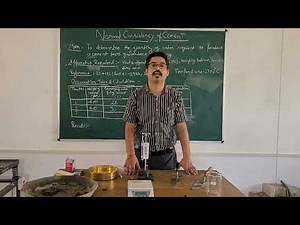 Normal Consistency Test of cement