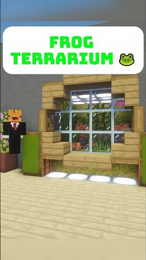 Frog Terrarium in Minecraft (upgrade build) #minecraftshorts