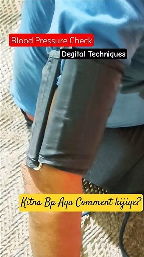 Blood Pressure Measurement with Digital Sphygmomanometer at Home