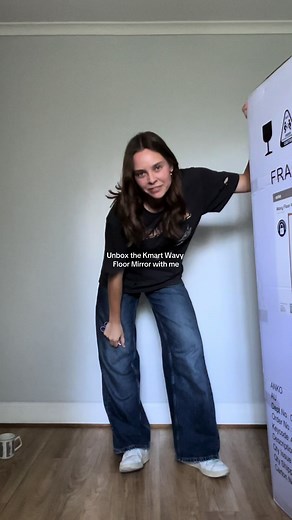 Unboxing the Kmart Wavy Floor Mirror - Perfect for Dressing Up!