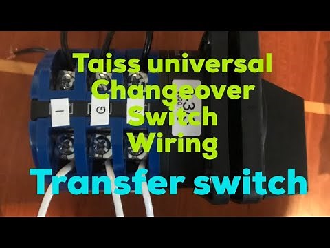 Taiss Universal Changeover Switch 32A 690V 4 Position 12 Terminals wiring