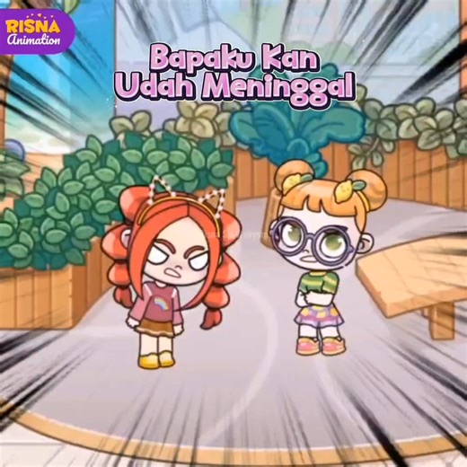 😟TEGA Hina ALMARHUM Bapaku #sedih #marah #nakal #cerita #anak #lucu #animasi #avatarworld #fyp #imut