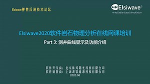 Elsiwave2020软件岩石物理分析视频教程part3测井曲线显示及功能介绍