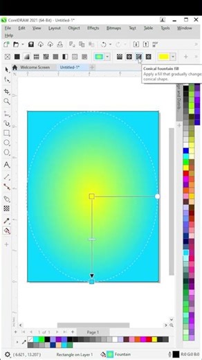 How to use Interactive Tool in CorelDraw Part 55 #coreldraw #shortsvideo #viral #foryou #fyp