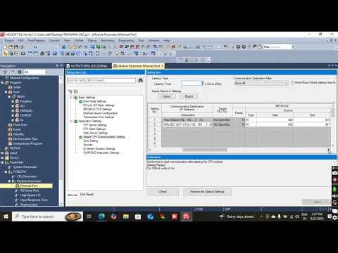TWO FX5U MITSUBISHI PLC COMMUNICATION ON SIMPLE COMMUNICATION