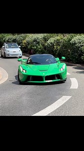 A stunning green LaFerrari driving by in Monaco 🇲🇨 😮 | NYCarspotter