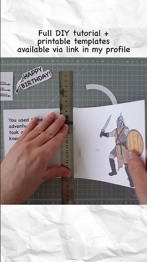 Arrow in the Knee DIY Pop-Up Card 🏹🦵#skyrimmemes #arrowintheknee #meme #cardmaking #popupcard