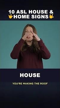🤟 10 Home Signs in ASL