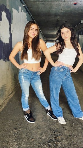 7.5K views · 164 reactions | We got our Tight Pants   Does anyone remember this skit with @jimmyfallon and Will Farrell? It's so funny  ! We are loving our jeans  from @genleck ! Mia is wearing the distressed skinny jeans and Nadia is wearing the wide-leg boyfriend jeans. Both are so cute and comfy! #tightpants #jimnyfallonskit #jeans #genleck #dance #comedy #teens #girlsquad #denim | Hey Guys It's Mia | Facebook