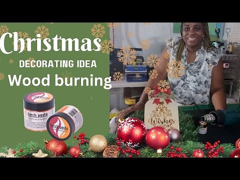 How to Burn designs into wood|Torch Paste and Cricut - step by step
