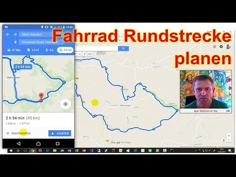 Google Maps Rundkurs Fahrrad oder Wanderweg planen mit MyMaps