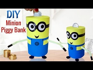 DIY Minions Crafts for Kids Projects : How To Make Recycled DIY Piggy Bank Craft | Kids Activities