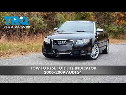 How to Reset Oil Life Indicator 2006-2009 Audi S4