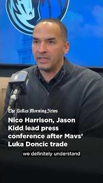Nico Harrison, Jason Kidd lead press conference after Luka Doncic trade #DallasMavs #LukaDoncic