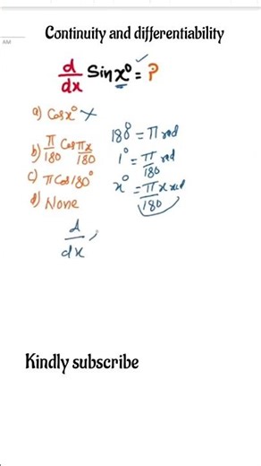 Differentiation and Continuity class 12 | differentiation class 12 important questions |