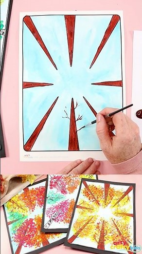 Perspective Fall Tree Art