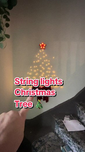 How to Put Up a Fairy Light Tree on Your Wall