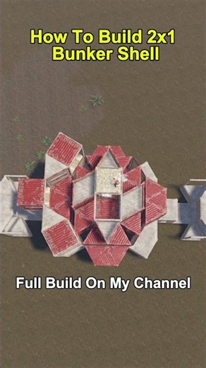 How to Build the Best 2x1 Bunker Shell Base Design for Wipe | Rust #rust #rustbase #gaming