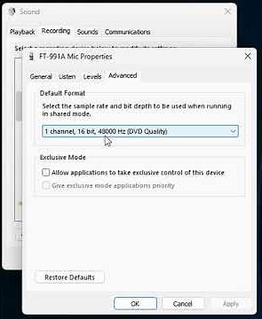 Audio setup for Windows Ham programs WSJT-X, FLDigi, and others.