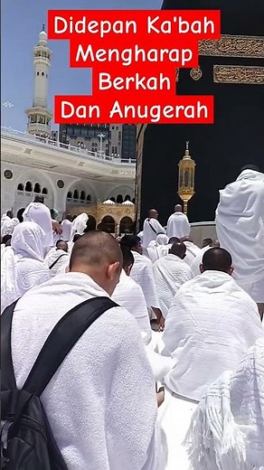 IN FRONT OF THE KAABAH, HOPEFULLY FOR BLESSINGS AND REWARDS #shorts