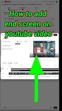 How to add end screen on youtube video/add end screen to youtube video