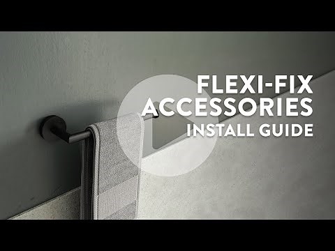 How to fit your Croydex Flexi-Fix™ Screw or Glue Wall Mounted Accessories - Installation Guide