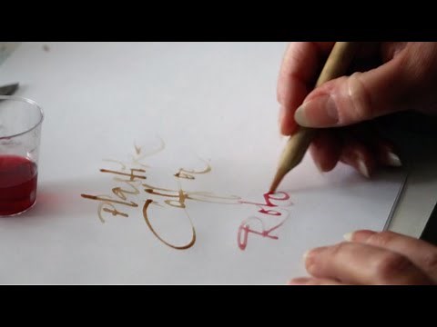 Calligraphy in the home and garden – a guide by Tanja Leonhardt