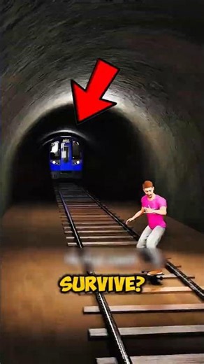 A Train Is Coming Straight At You... Would You Survive? 🚆