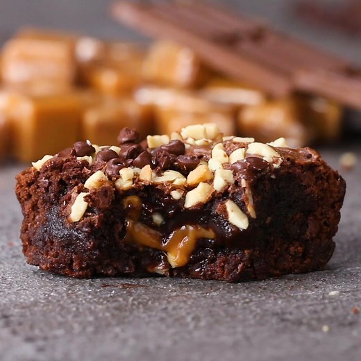 Turtle Boxed Brownies Recipe by Tasty