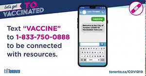 Today, the City of Toronto launched VaxTO, a multi-faceted campaign...