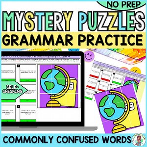 4th Grade Grammar Commonly Confused Words Mystery Puzzle Digital Activity 4