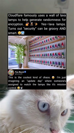 Cloudflare’s Lava Lamp Wall Powers Secure Randomness