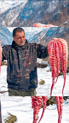 Wilderness Cooking | 🍋YouTube Channel 6M+ on Instagram: "🐙Juicy Octopus with vegetables! • • • #wilderness #cookingoutdoors #outdoorcooking #wildkitchen #wildchefs #octopus #octopusrecipe #roastedoctopus #octopus🐙 #octopusfood #seafood #villagecooking #seafoodrecipes #seafoods #asmrcooking #vegetables"