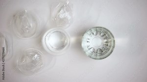 Difference between plastic cup and water glass, reusable drink material, ecology