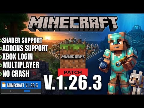 Minecraft 1.26.3.1 Patched Apk Mediafire | MCPE 1.26.3 Patch Download Review!