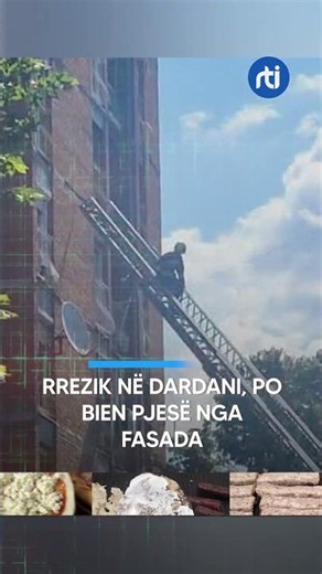 Rrezik në lagjen Dardania, po shkëputen pjesë nga fasada e ndërtesave- RTI