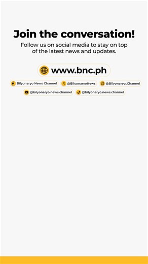 Bilyonaryo News Channel is online! Stay ahead of the curve with in-depth news, business insights, entertainment buzz, and more. Hit that follow button on social media and keep up with the latest! | Bilyonaryo