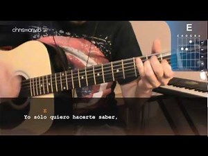 Cómo tocar "Aunque no te pueda ver" de Alex Ubago en Guitarra (HD) Tutorial - Christianvib