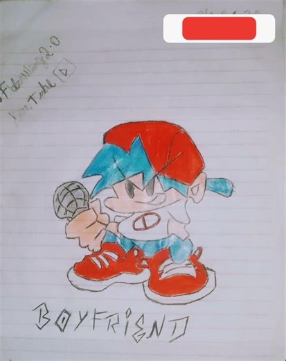 #Drawing fnf color boyfriend 🎤 🎶💯😎🔥!!