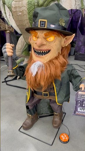 Home Depot Halloween 2025 Leprechaun Demo