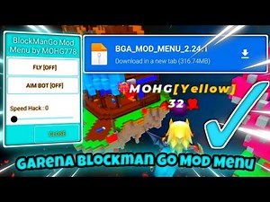 Garena blockman go mod menu version 2.24.1 download link ☠️😏