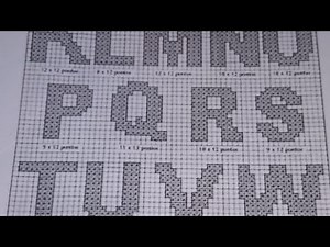 how to make my own crochet name chart