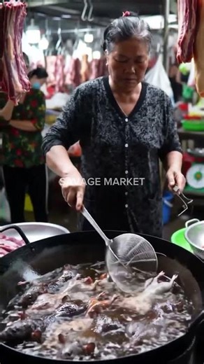 Frying Giant Rats at the Wild Meat Bazaar 🐀🔥#tranding #shortvideo #streetfood ‪@mfajar88‬