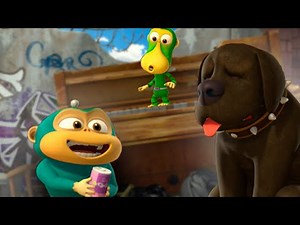 Alien Monkeys 👽 Puppy 🐶 Animation for Kids | WOW CLUB