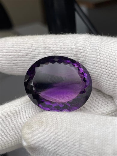 AAA Quality Natural Amethyst Stone 65.87cts Oval Faceted Large Purple Gemstone - Etsy