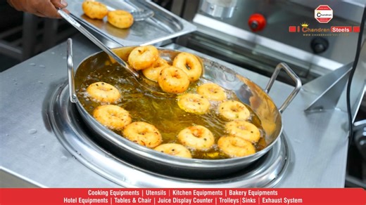 Chandran Steels | Kitchen Equipment Manufacturers on Instagram: "😱700 medu vada's in just 1 hour with our magical automatic vada machine ( Shiva Chandran ) 📲 90870 22214 📲 86756 00000 🌟Benefits of Vada Making Machine: 1. Consistent Shape and Size: Automatically forms perfectly shaped vada's ensuring uniformity with every batch, and enhancing presentation and customer satisfaction. 2. High Efficiency: Speeds up the vada-making process, reducing manual labor and saving time, making it ideal fo