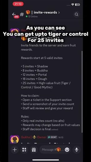 New Invite Rewards system in our discord server!! #roblox #discord #robloxshorts #fyp #viral