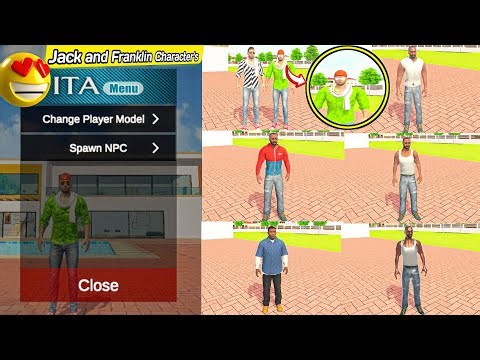 How to add character in Indian Theft Auto 😍 | Jack character link & Cheat codes | new character link