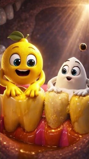 Lemon & Baking Soda for Teeth 😬🍋 | Safe or Harmful? | 3D Animated Short