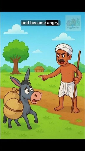 The Foolish Donkey Story | Moral Story for Kids in English | Bedtime Animal Story”